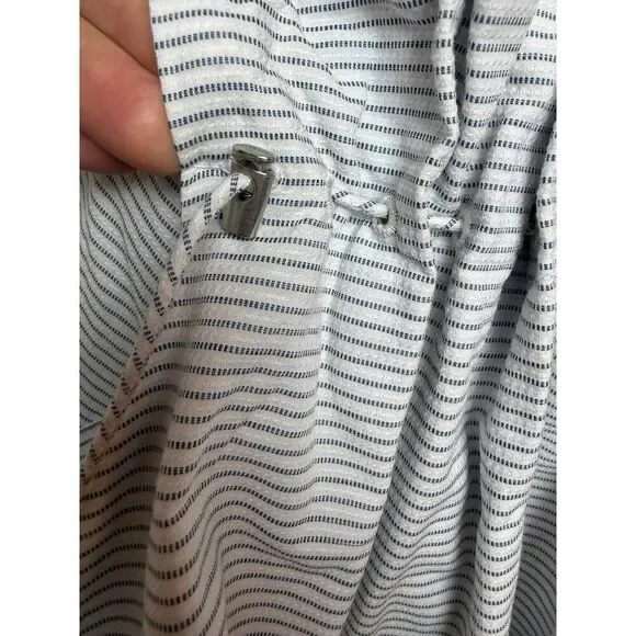 Acler Pinstripe Ruched High Lo Dress Sz. 2 US - Picture 6 of 12